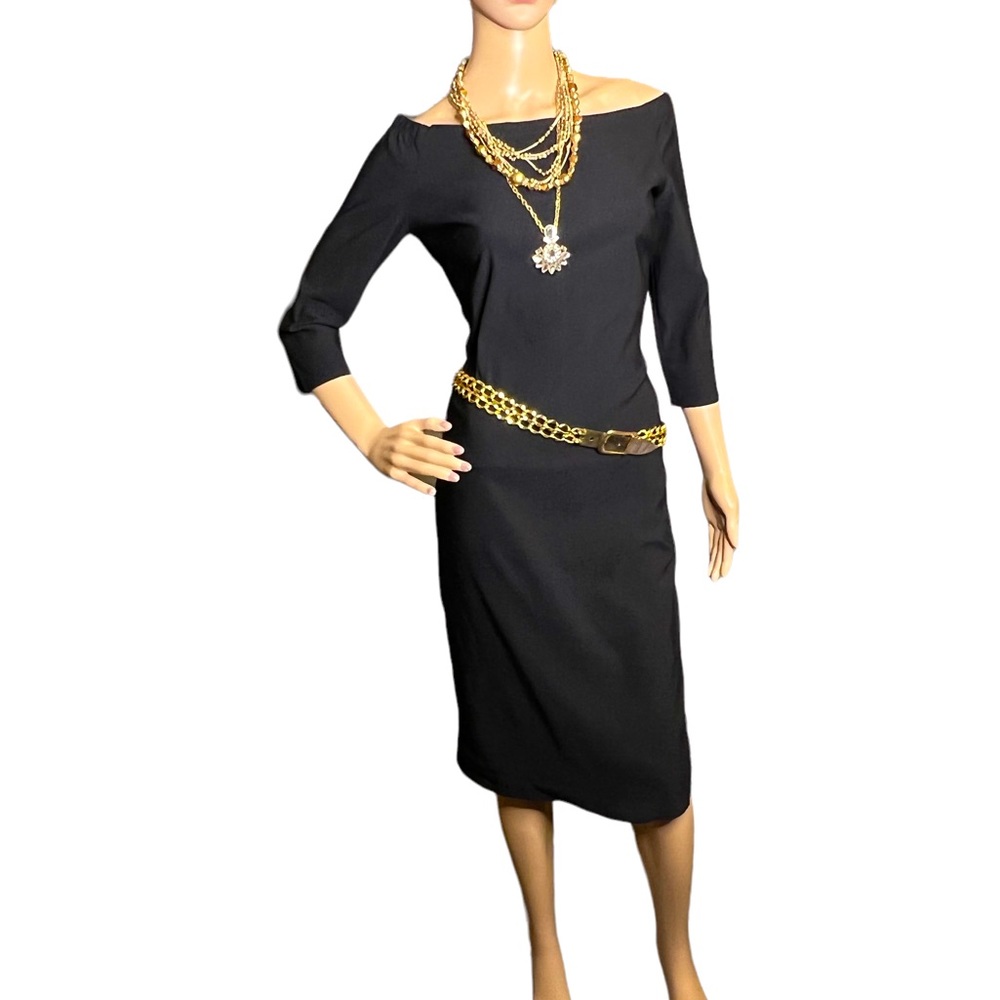 Zara Off-Shoulder Shift In Little Black Dress Season